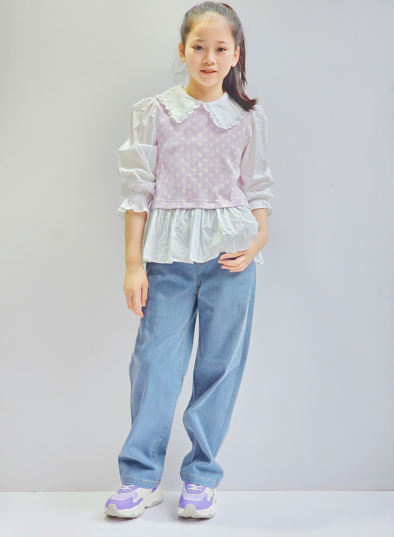 Quần jean mềm Bee Mon ống xuông 5 màu BG size 120 - 160