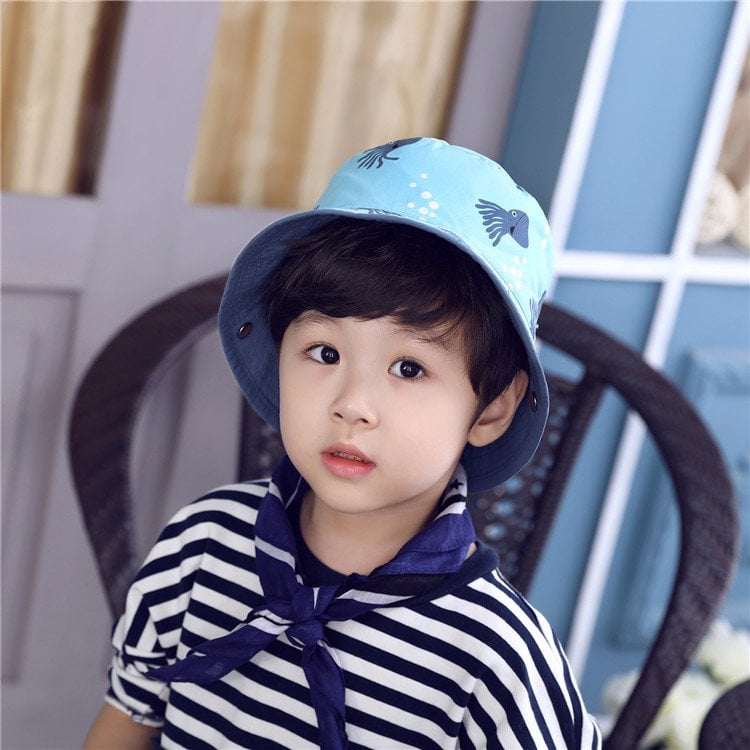 Mũ vải vành Miller BT - xanh bạch tuộc