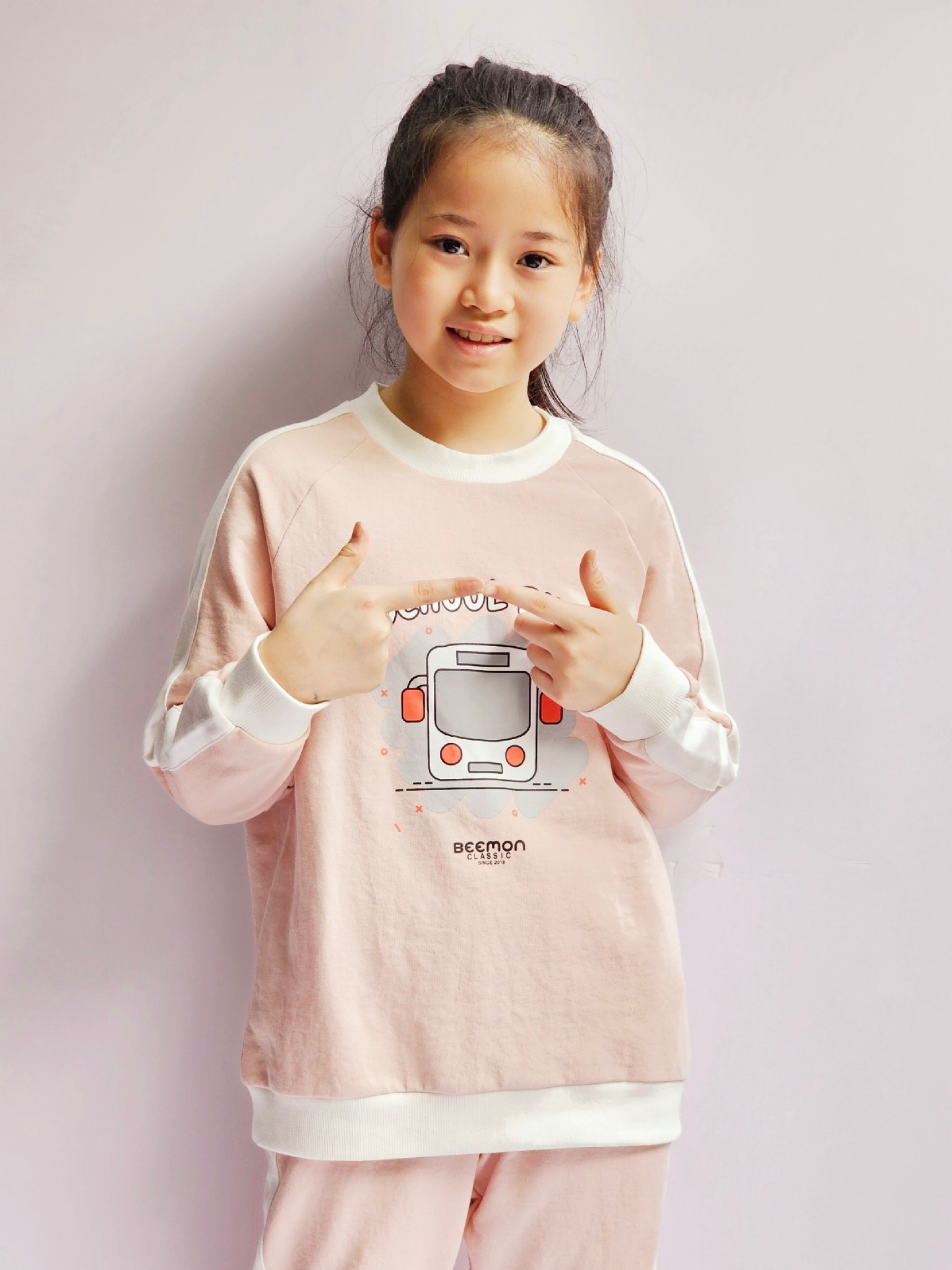 Bộ nỉ da cá Bee Mon School Bus 4 màu BTBG size 120 - 160
