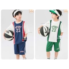 JJ 1116 - Bộ thể thao Jam & Jenny Sport 23 bé trai 2 màu size 2-12y