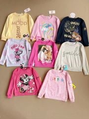 Áo nỉ Disney, Hollyland dư xịn nhiều màu bé gái size 3-12y
