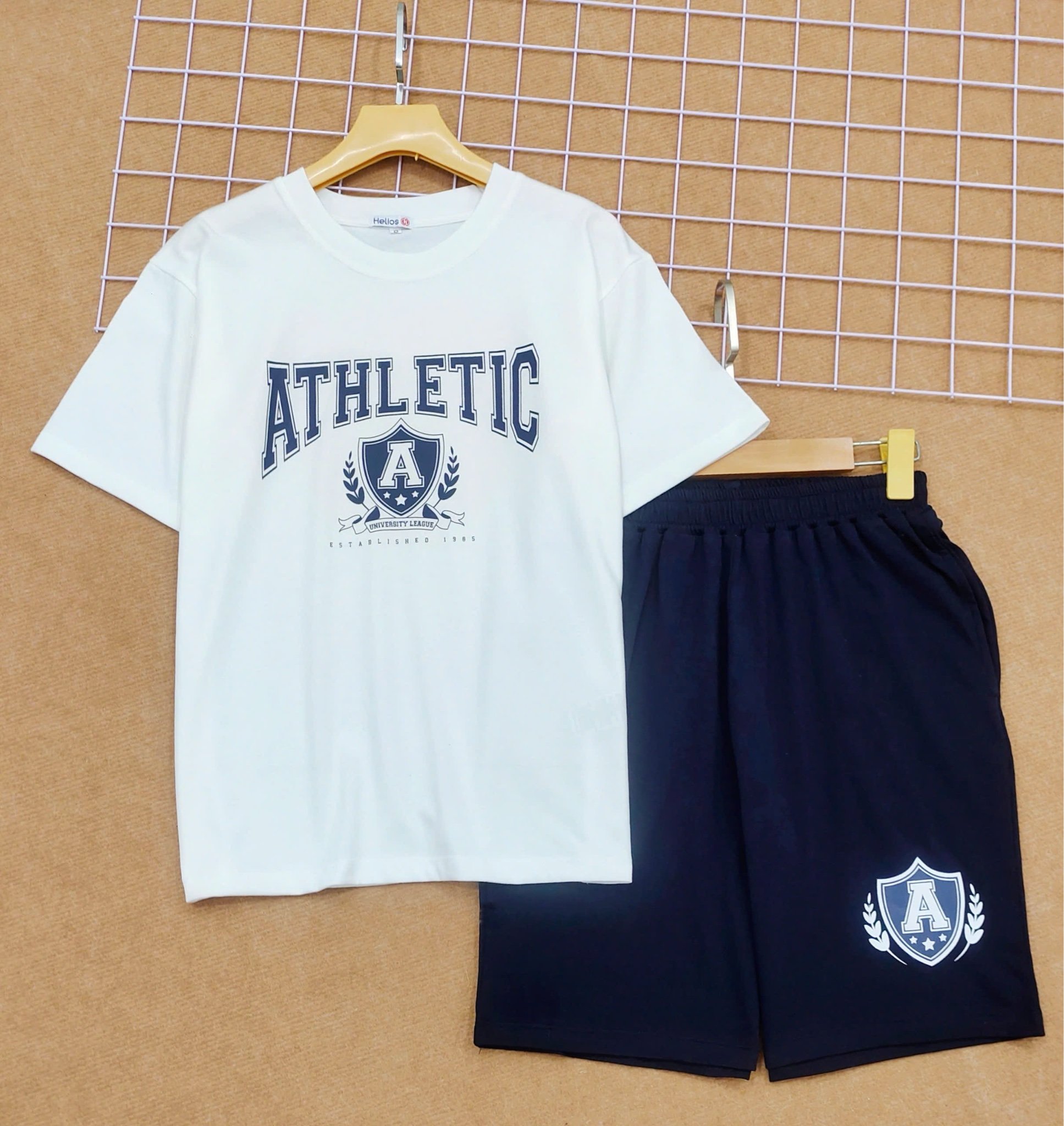 Bộ cotton dòng đại Helios nhiều màu cho bé trai tuổi teen size S-XL