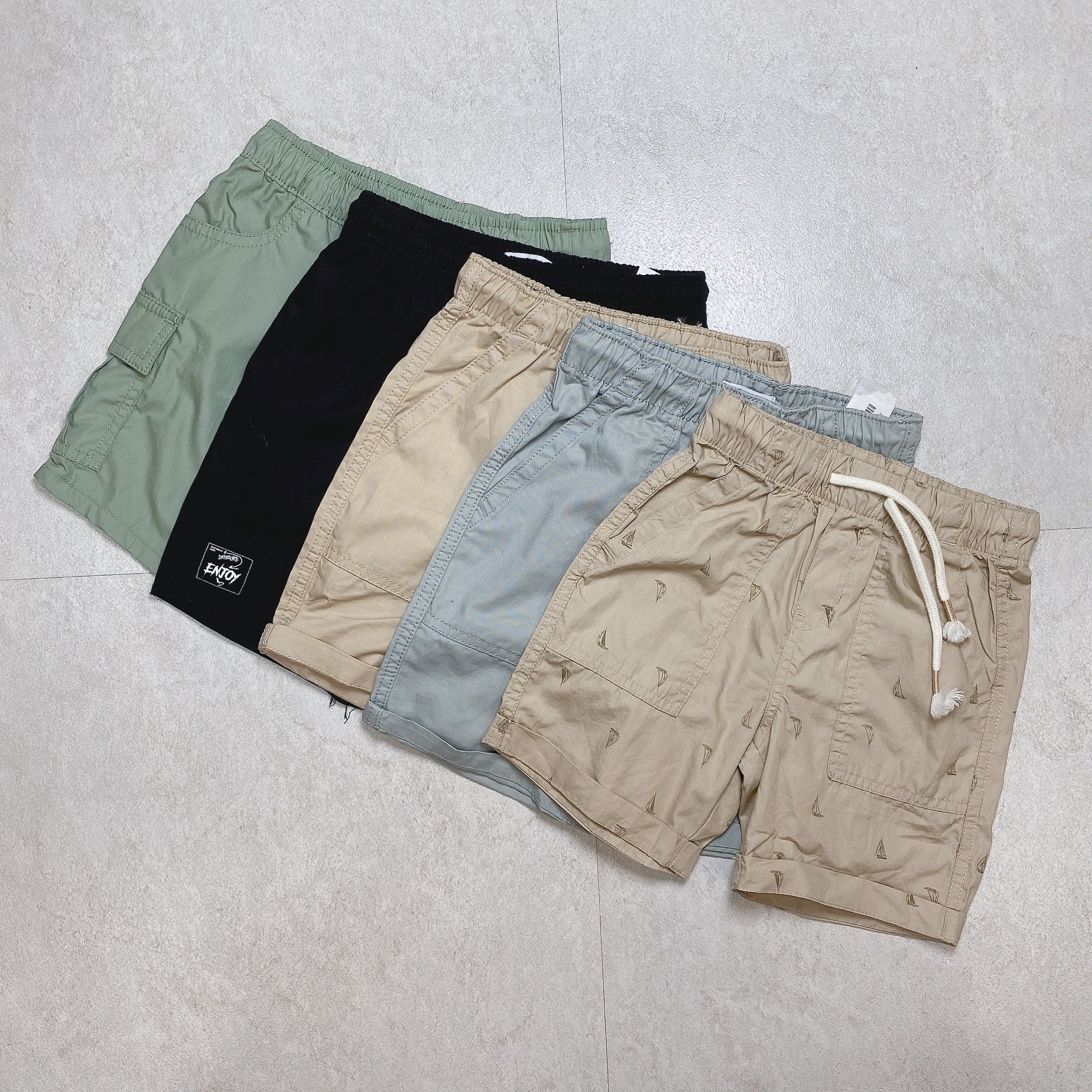 Quần short kaki GGJJ 5 màu cho Bé Trai size 2 - 8y