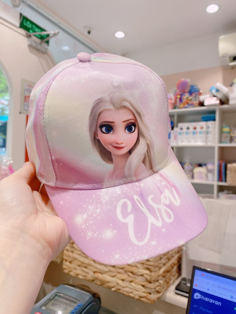 Mũ lưỡi trai C&A loang tím Elsa size 4-12y