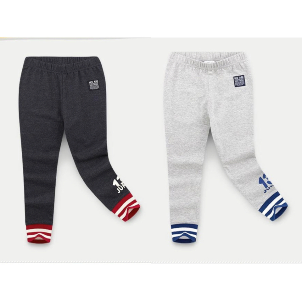 Quần legging Jelispoon cotton bo gấu kẻ 13 Jump