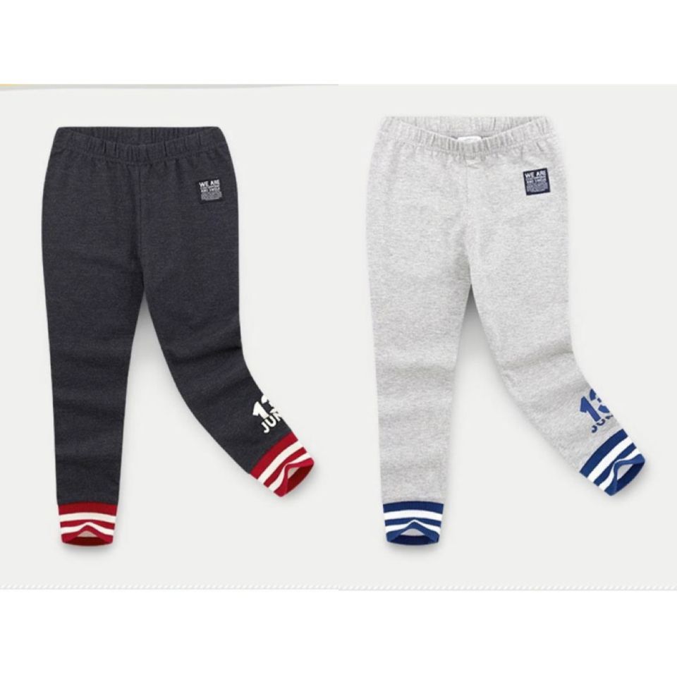 Quần legging Jelispoon cotton bo gấu kẻ 13 Jump
