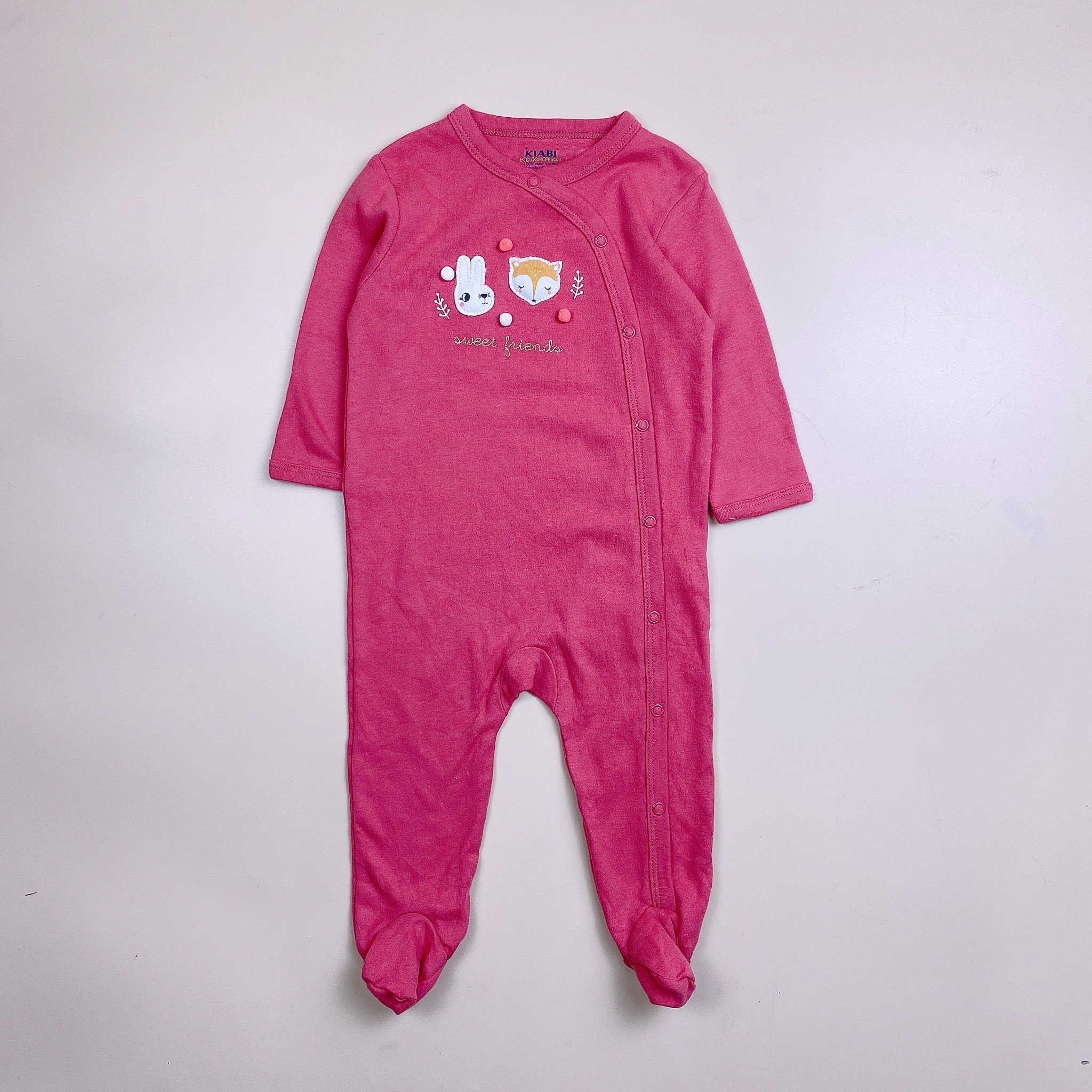 Body cotton liền thân Kiabi nhiều mẫu Bé Gái