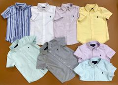 Áo sơ mi Oxford Ralph Lauren thêu ngựa nhiều màu BT size 2-16y