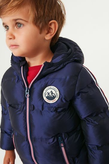 Áo khoác phao Next màu navy lót nỉ mềm BT size 6m-6y