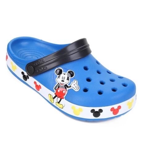 Sục Crocs xanh viền Mickey BT