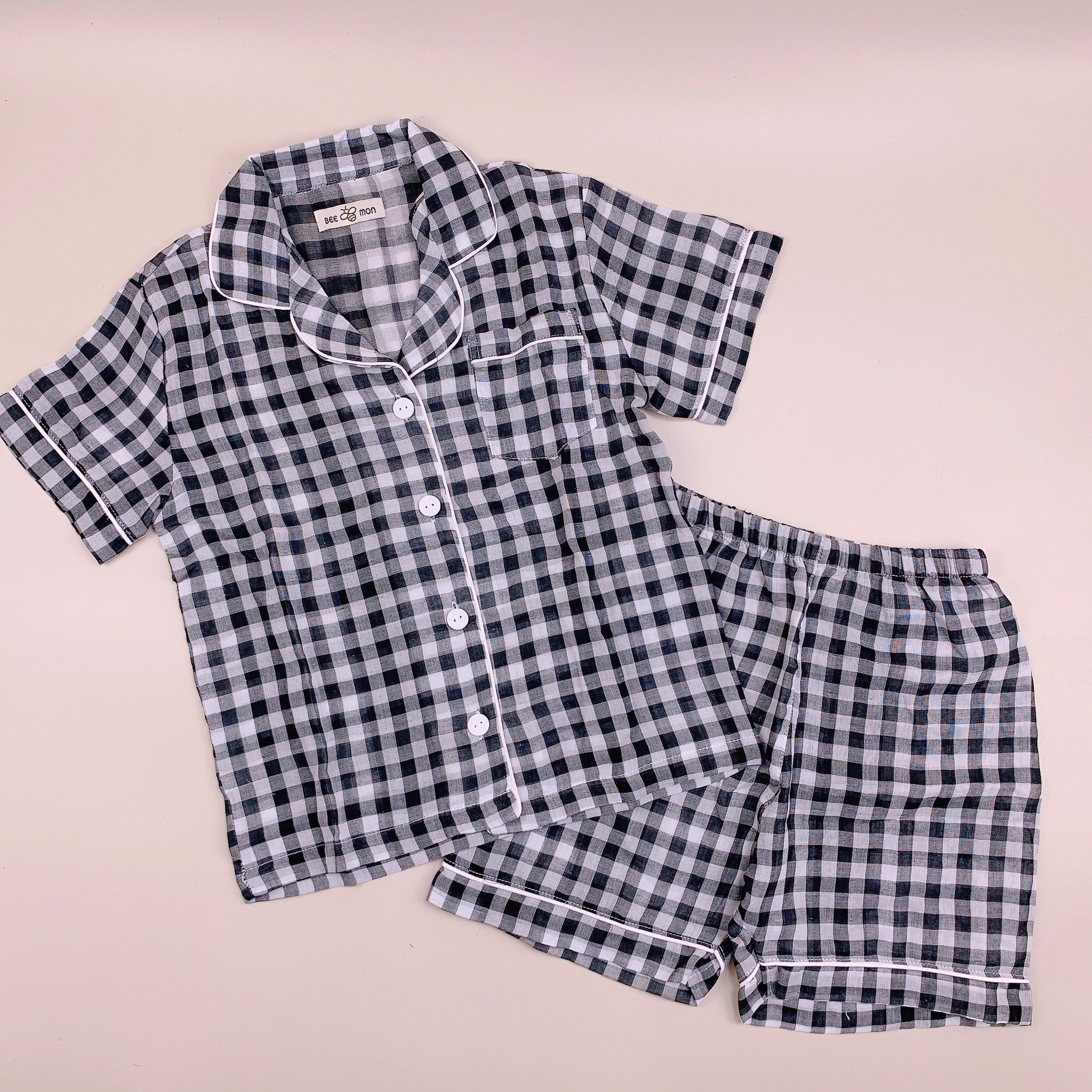 Pyjama muslin Bee Mon Caro 4 màu cho Bé và Mẹ