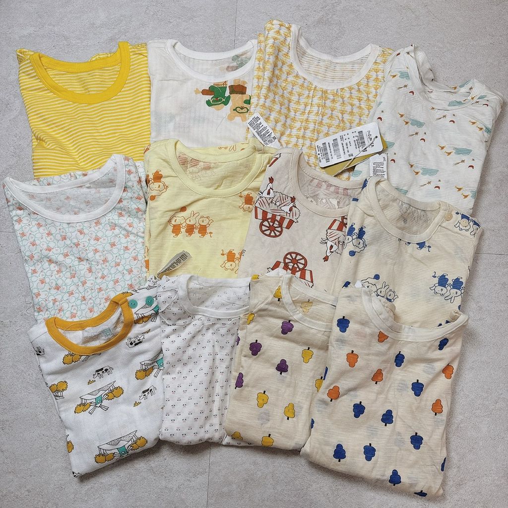 Bộ cotton giấy vải dư Hàn nhiều hình cho bé size 80 - 130