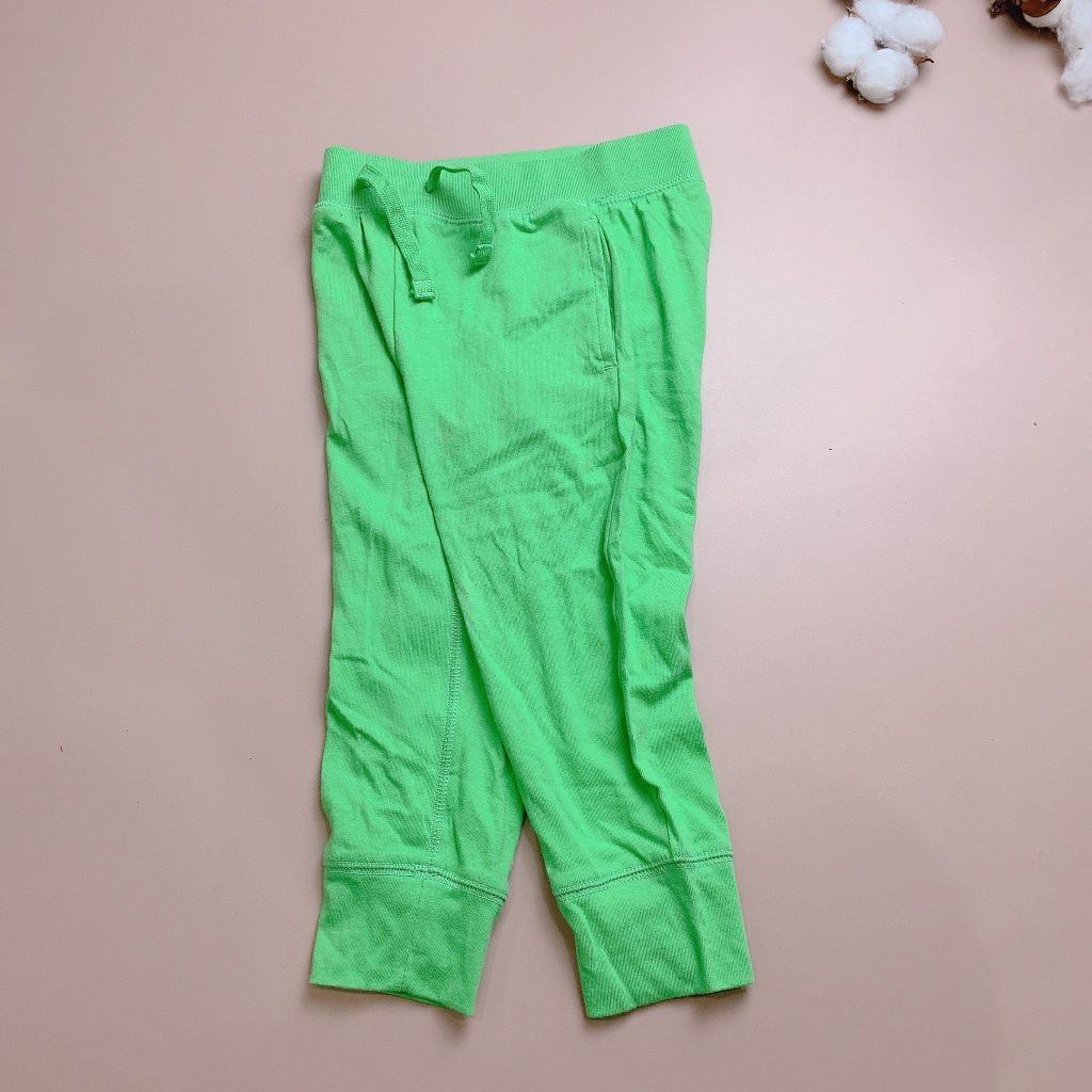 Quần cotton Babygap BT - màu xanh cốm trơn