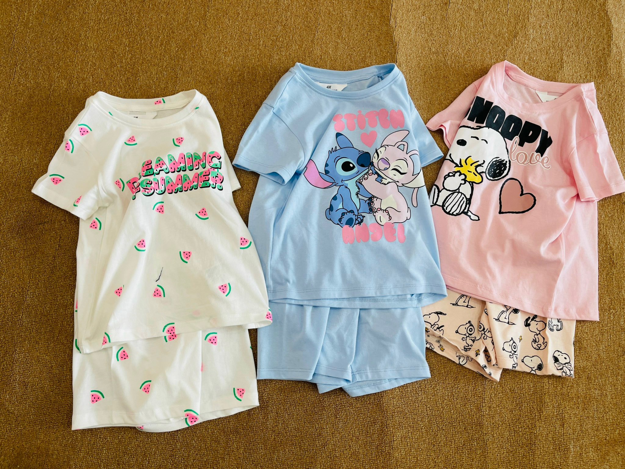 Bộ cotton HM nhiều hình dòng nhí BG size 2-10y