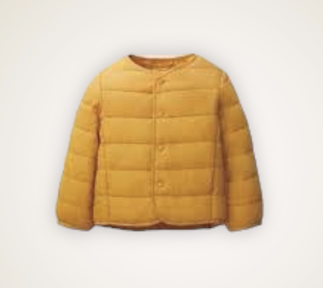Áo phao siêu nhẹ cổ tròn Uni 4 màu BTBG size 80 / 90 / 100