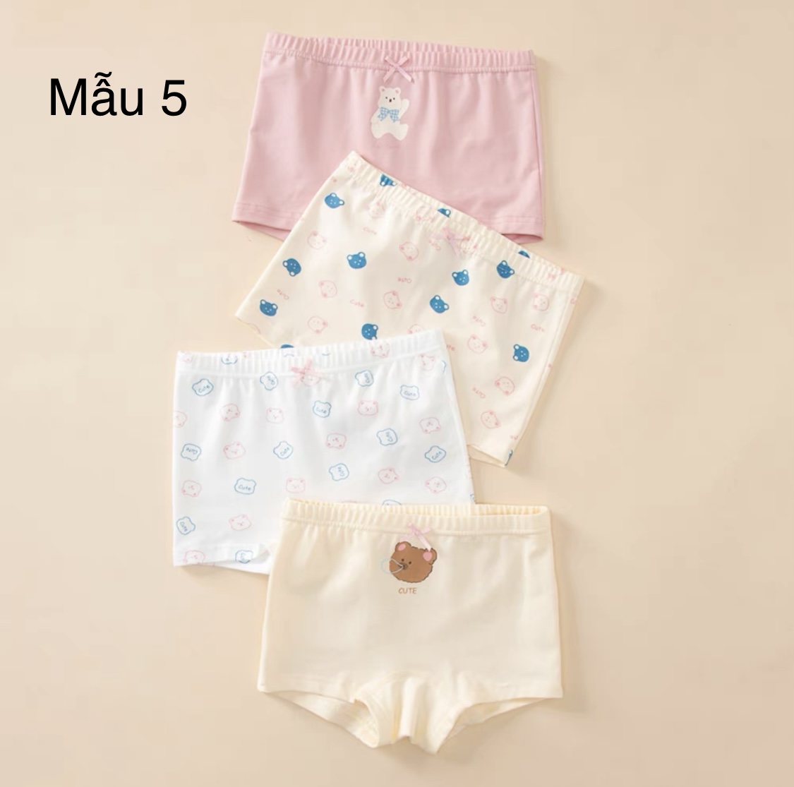 Set 4 chip đùi Bé Gái nhiều mẫu size 100 - 160