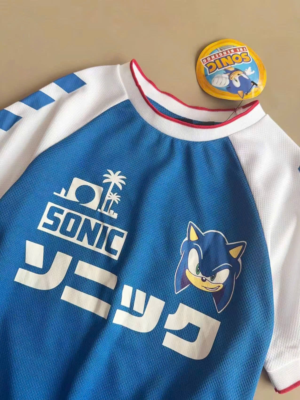 Bộ thể thao Pri.mark dư xịn màu xanh Sonic bé trai size 1-8y