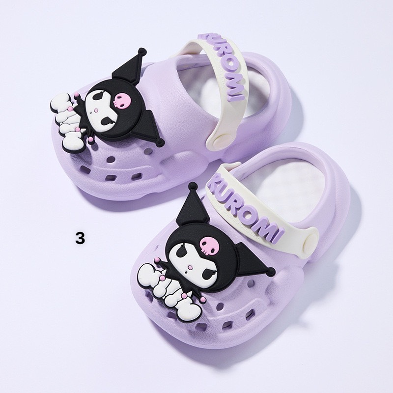 Sục nhựa Kuromi, Hello kitty, Melody nhiều màu BG