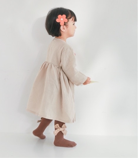 Quần tất Nemo baby đính nơ vải to BG