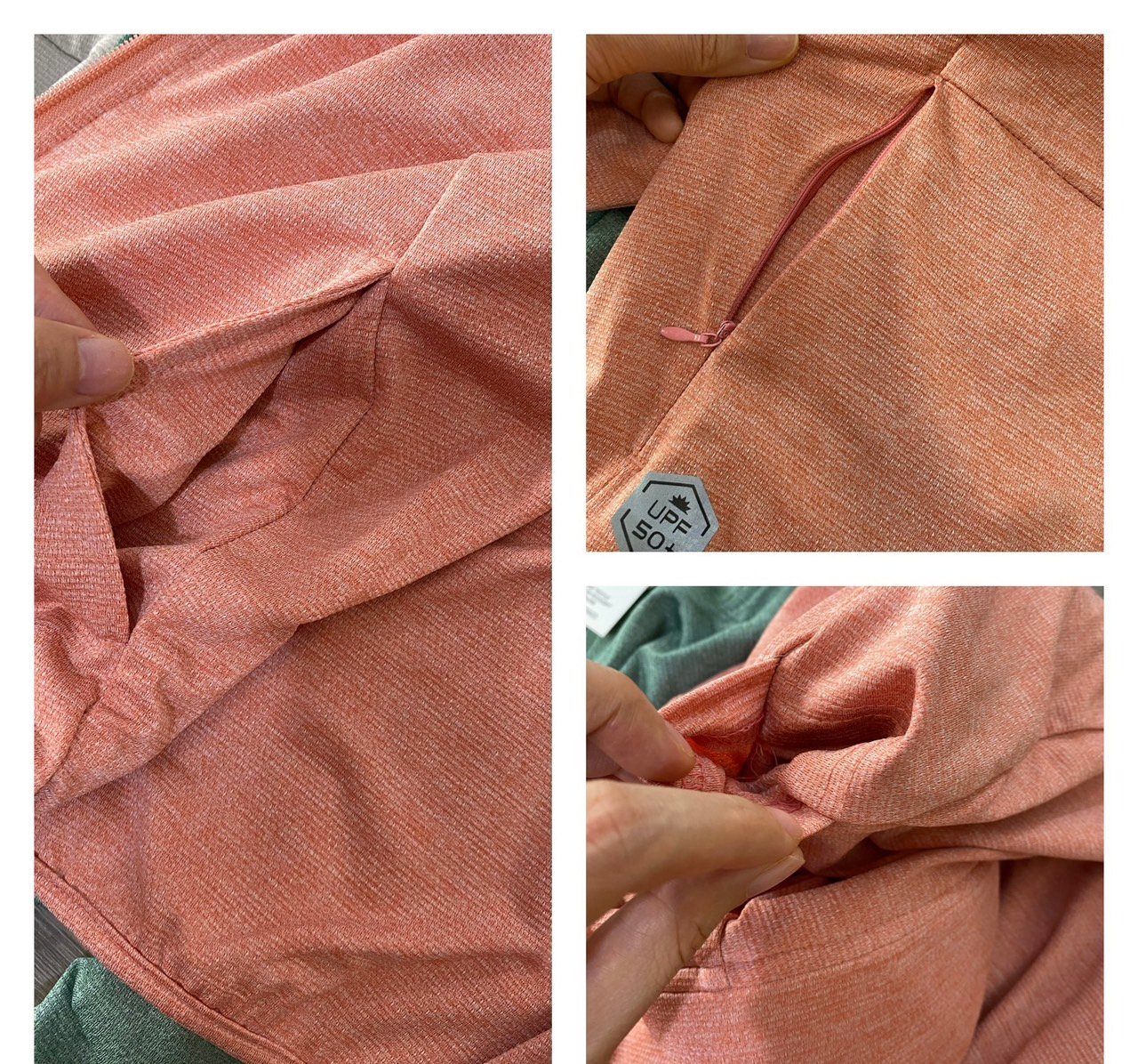 Áo khoác chống nắng 2 lớp của Mẹ trơn nhiều màu UPF 50+ size S-XL