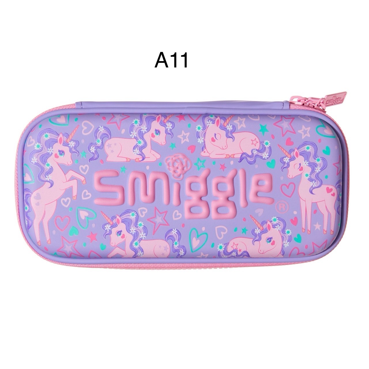 Size A Box - Hộp bút Smiggle nhiều màu cho bé size 22*11cm