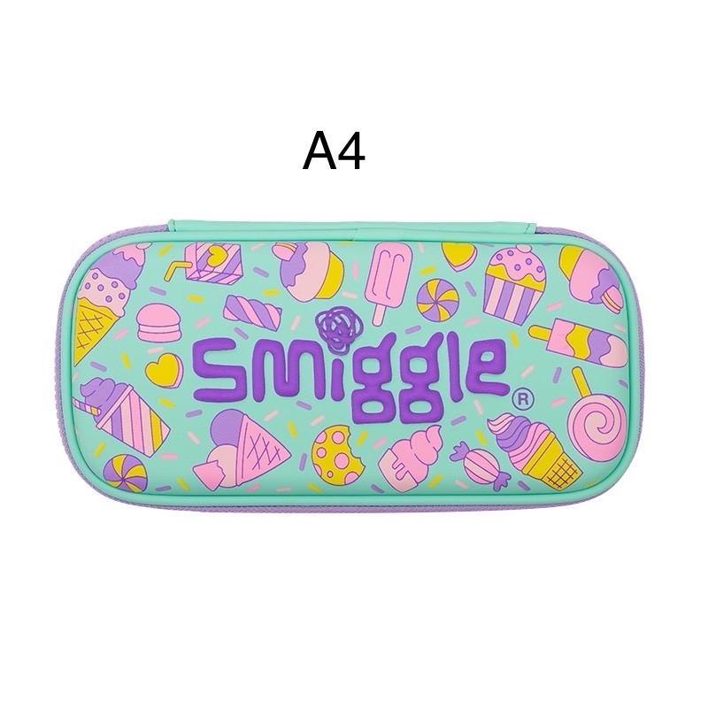 Size A Box - Hộp bút Smiggle nhiều màu cho bé size 22*11cm