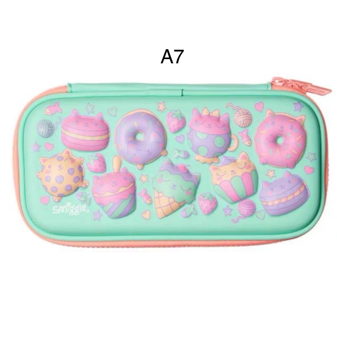 Size A Box - Hộp bút Smiggle nhiều màu cho bé size 22*11cm