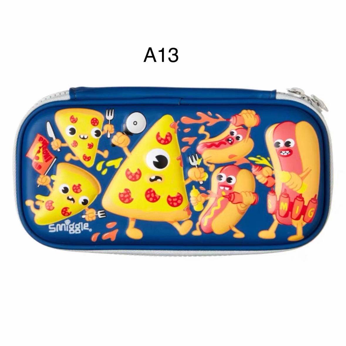 Size A Box - Hộp bút Smiggle nhiều màu cho bé size 22*11cm