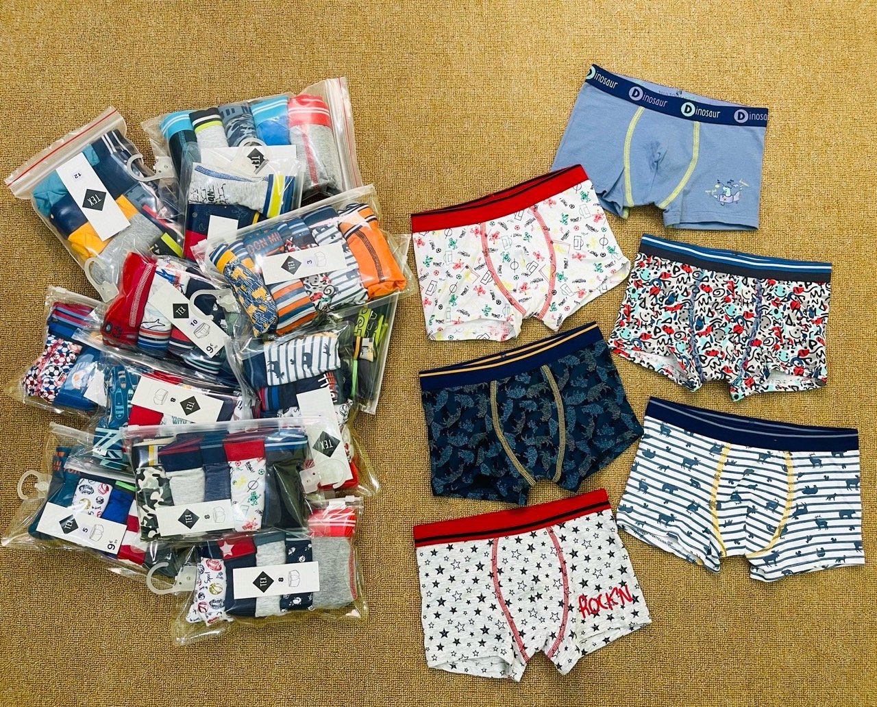 Set 5 quần sịp đùi bé trai Tex size 3-16y (ngẫu nhiên)