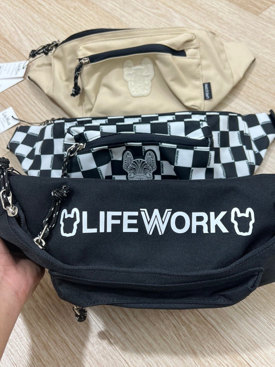 Túi bao tử Life.work 3 màu dư xịn