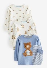 Bộ cotton dài tay dư xịn bé trai - Bảng màu 29 (quần mix ngẫu nhiên trong set)