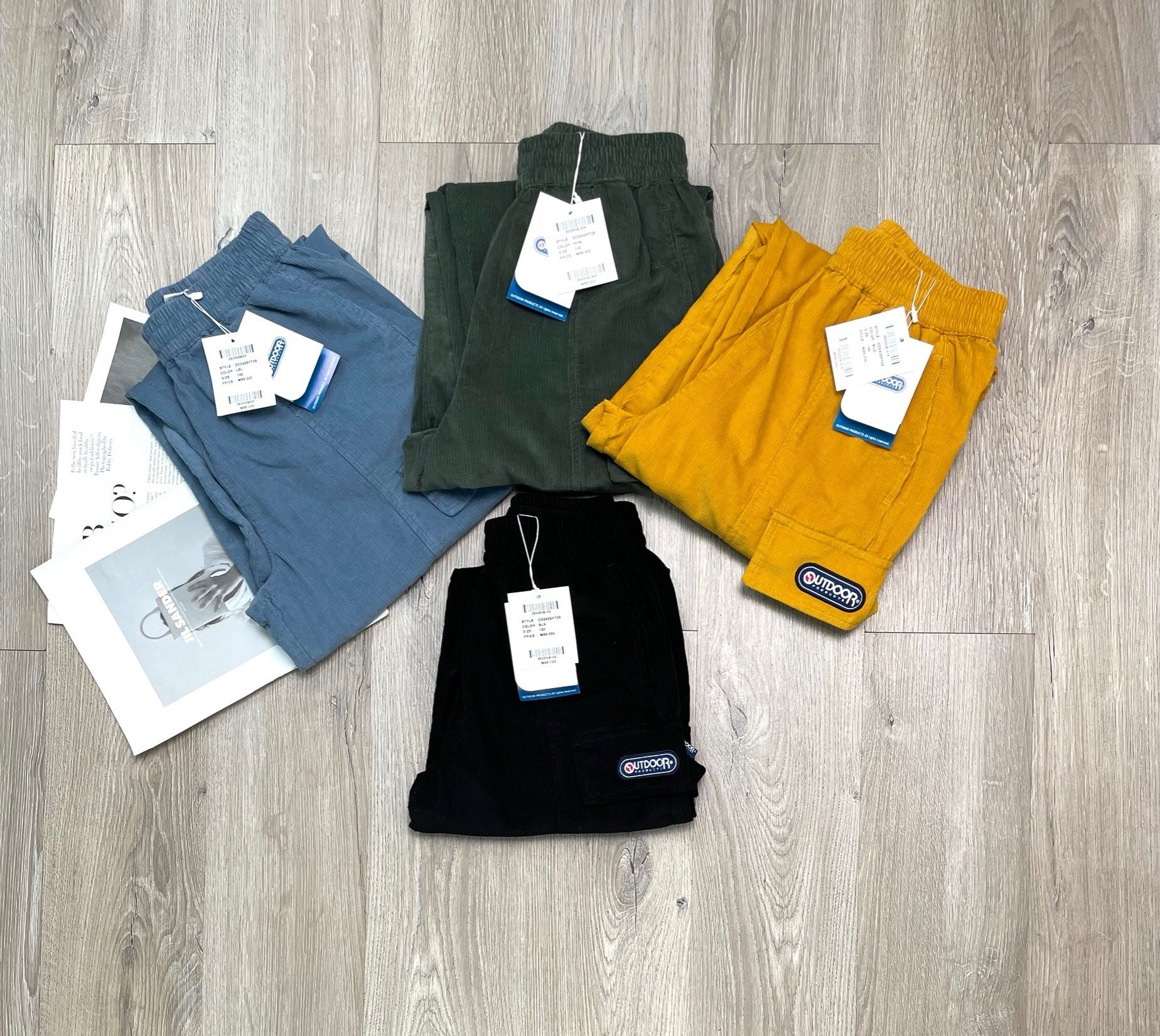 Quần nhung Outdoor xuất Hàn dư xịn nhiều màu BTBG size 120-165