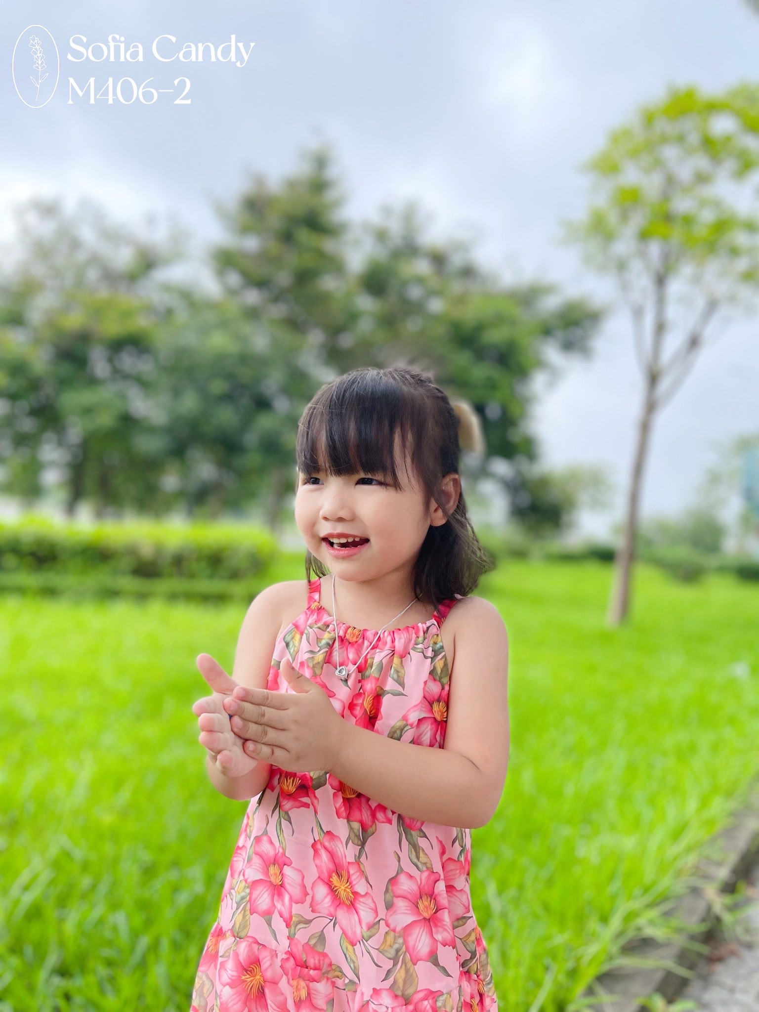 Váy hai dây voan Sofia Candy nhiều màu hoa - bảng màu 1