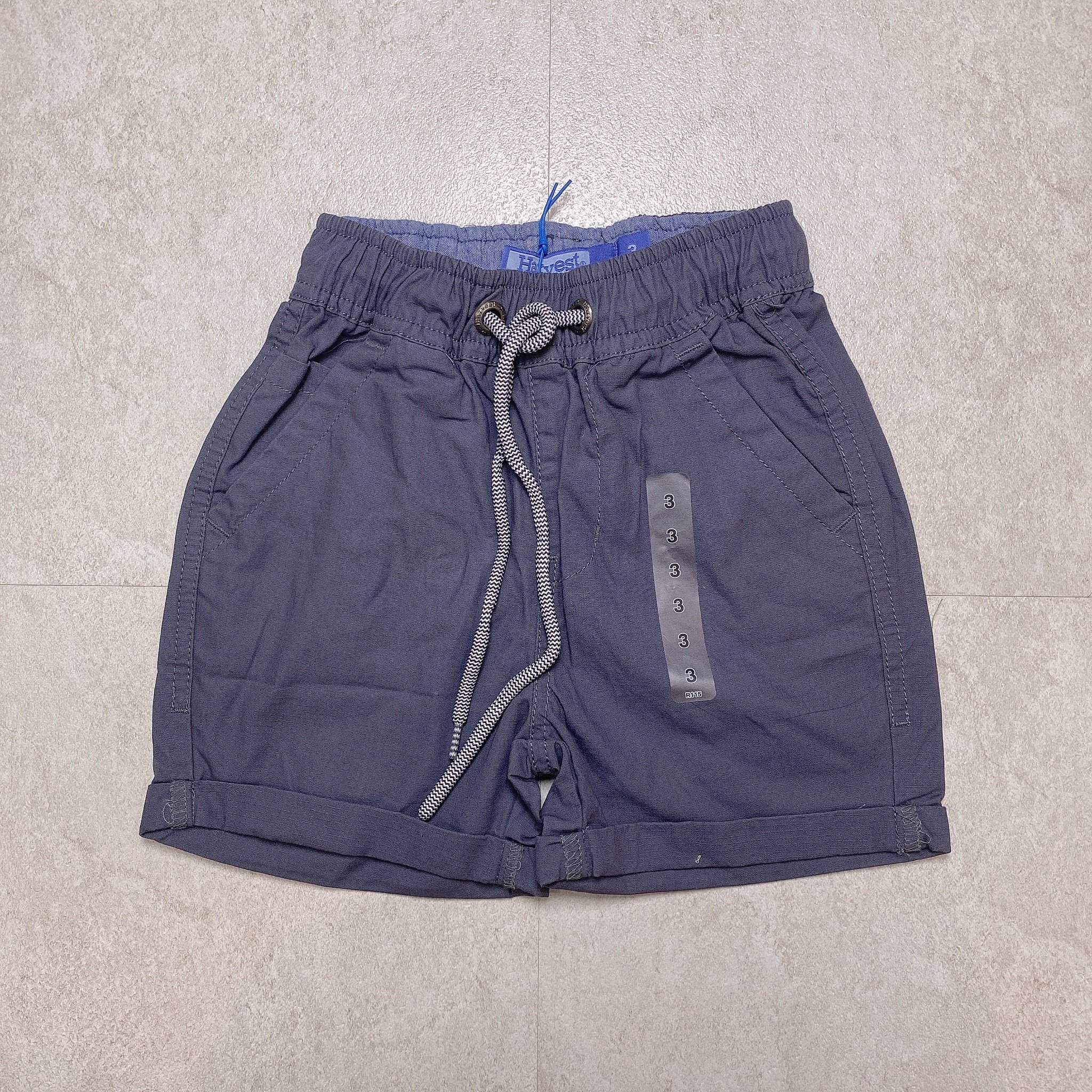 Quần short thô Cloud Break dòng trung Harvest trơn màu Bé Trai size 3 - 10y