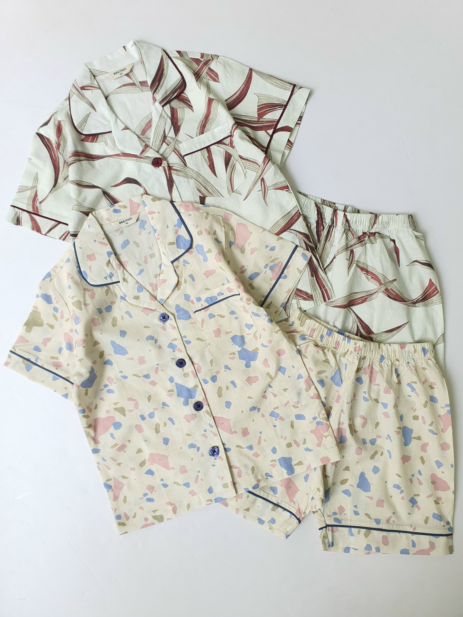 Bộ thô Pyjama Bee Mon 3 họa tiết cho Mẹ và Bé