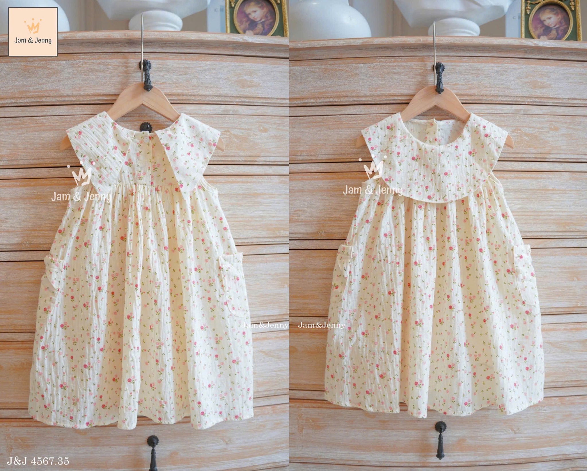 JJ 4567 - Váy đũi Jam & Jenny hoa nhí bé gái size 2-12y
