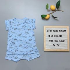 [30%] Bộ cotton Moimoln - xanh unicorn