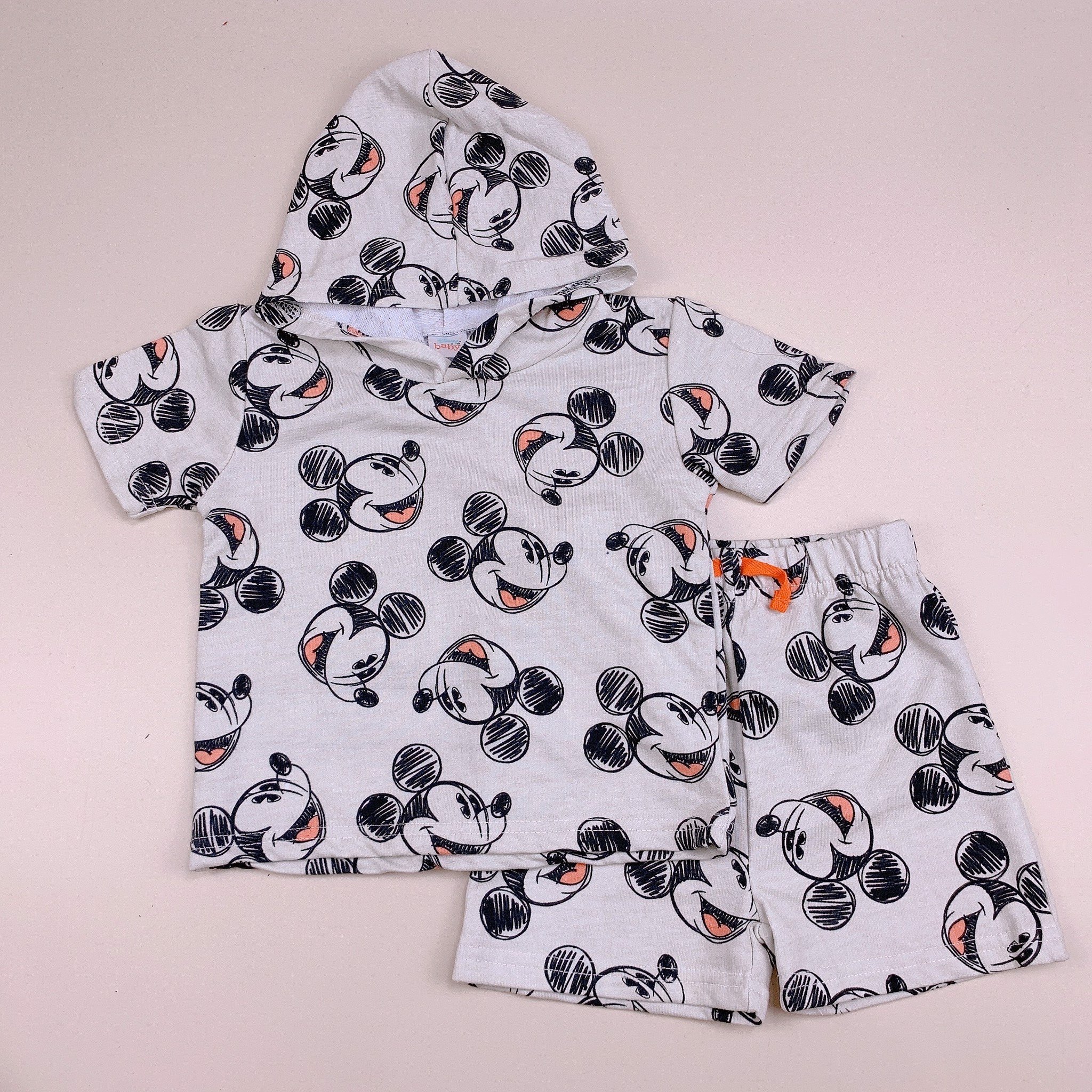 Bộ cotton Disney Baby áo có mũ nhiều hình BTBG