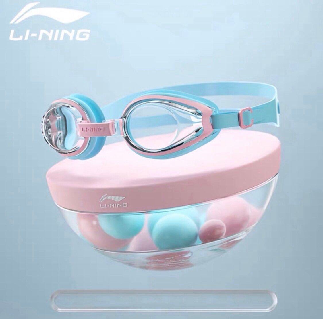 Kính bơi Lining mắt nhỏ cho bé nhiều màu size 3-14y