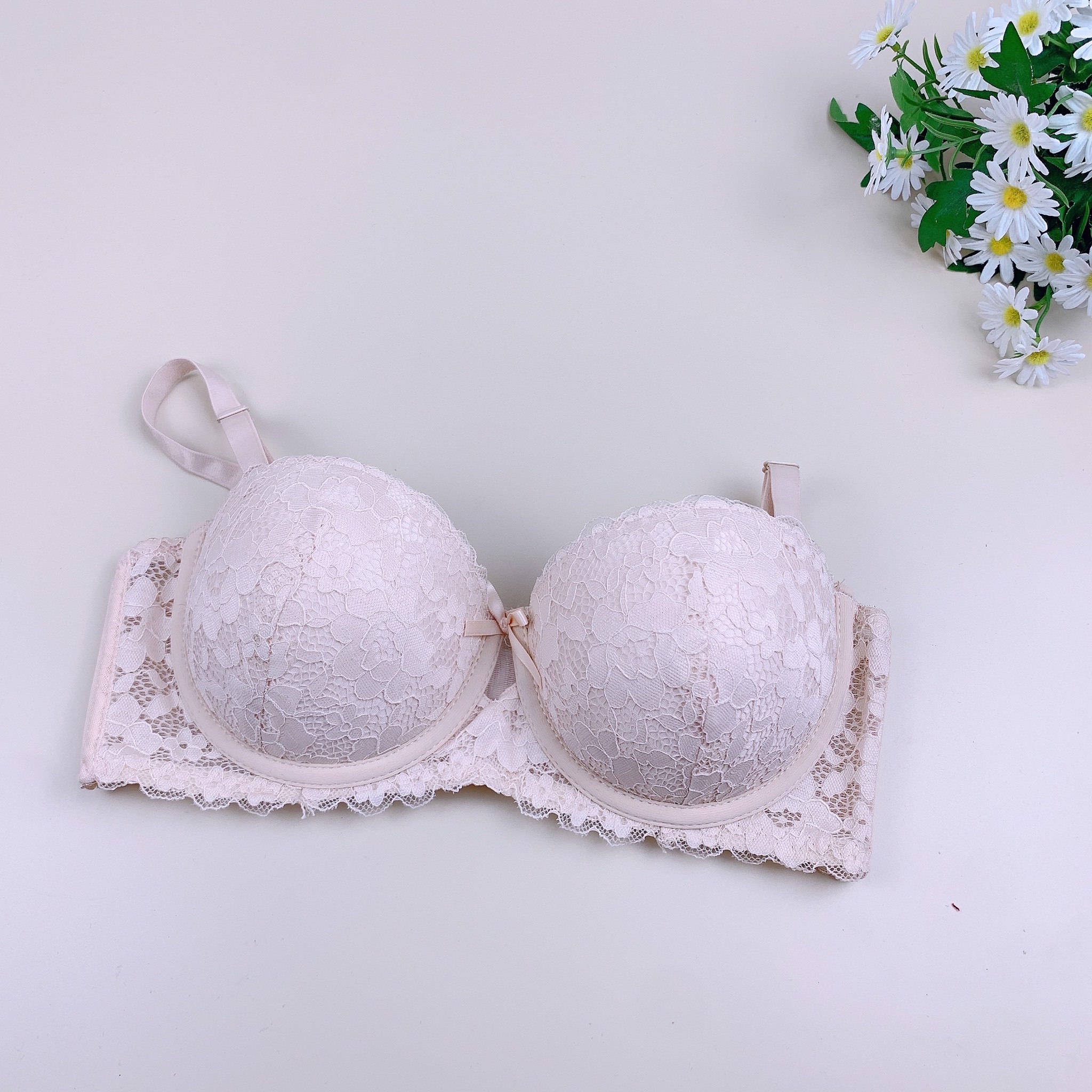 Áo lót Bra ren quả ngang JBG, Beauty Secret, Legit có đẩy ngực (trừ màu mận đệm mỏng)