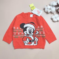 Áo len Disney Mickey đỏ noel