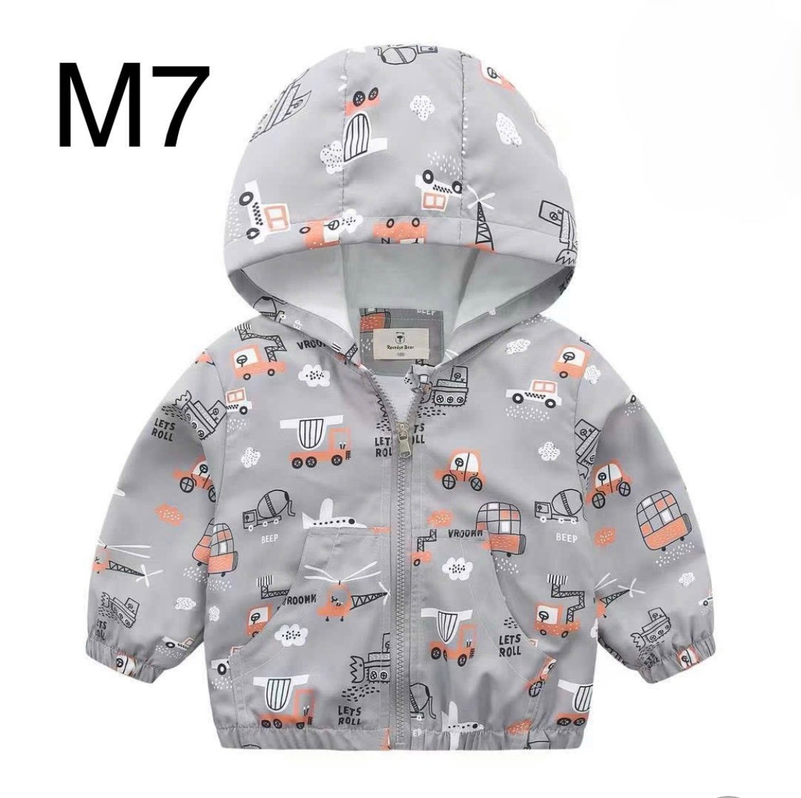 2024 - Áo gió lót cotton Ravedye Bear nhiều hình Bé Trai size 100 - 140