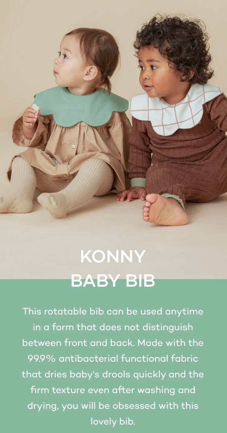 Yếm cổ Konny Baby nhiều màu BTBG size 0 - 2y