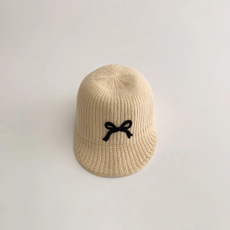 Mũ len đính nơ nhiều màu Bé Gái size 3-6y
