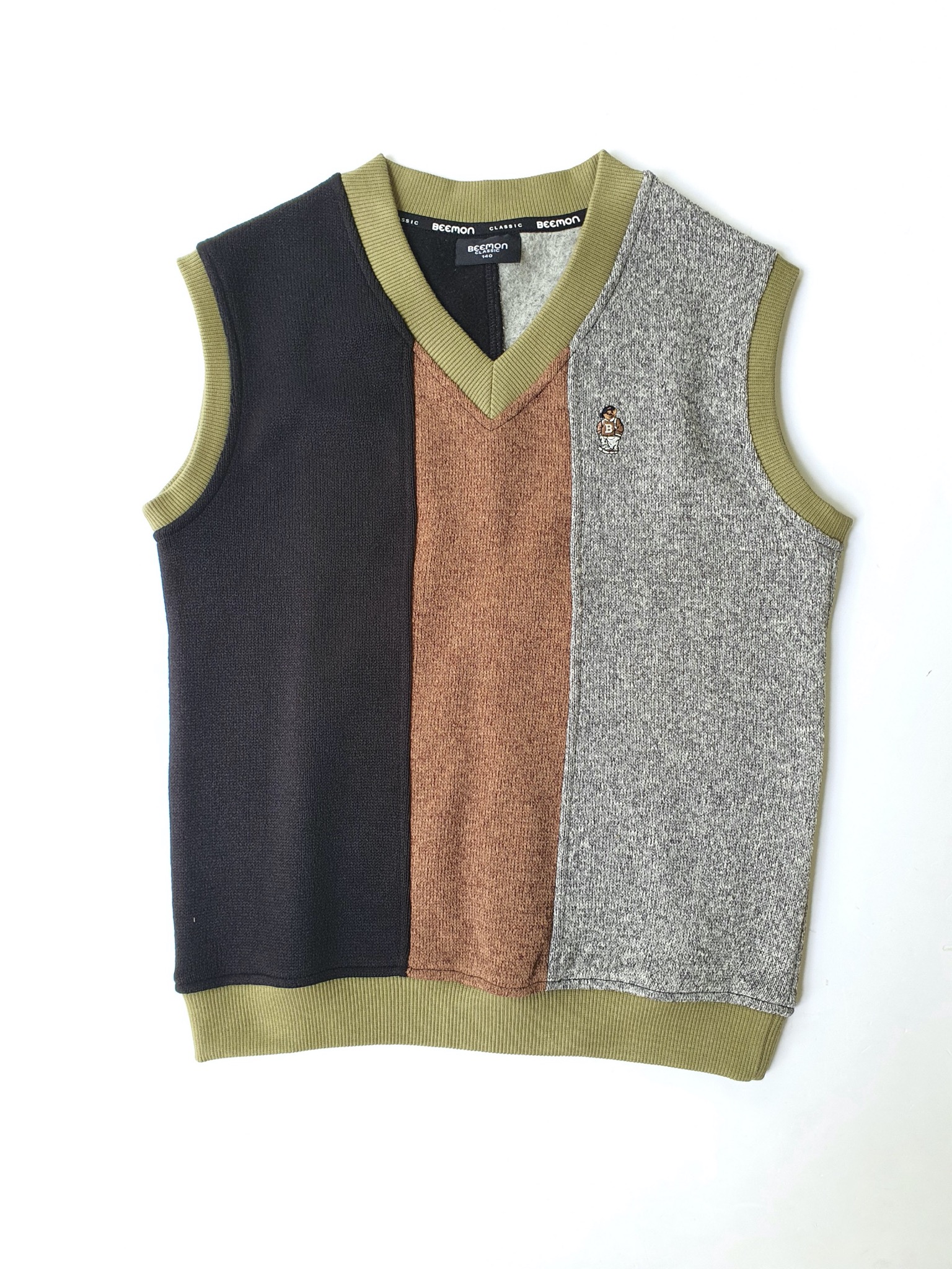 Áo gile nỉ len Bee Mon phối màu BTBG size 120-160
