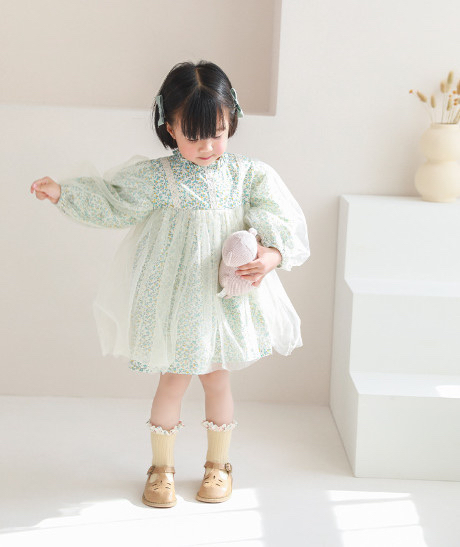 Tất cao cổ Nemo baby 5 màu cổ nhún bèo hoa