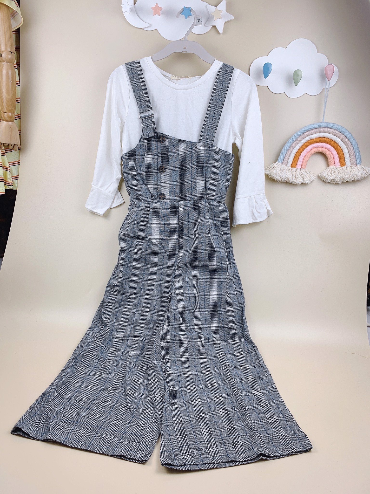 Set Jumpsuit Airly Momo xuất Nhật quần ống xuông kèm áo nhiều màu BG