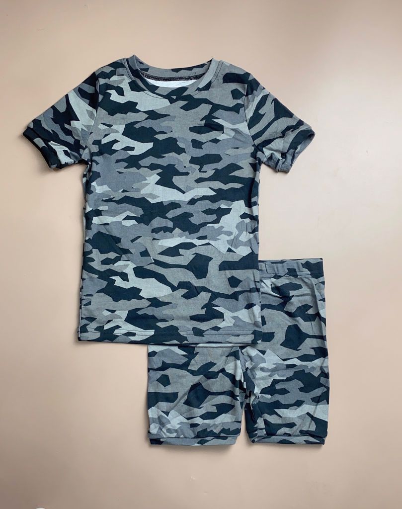 Bộ cotton Kirkland BT - màu ghi đen zanzi