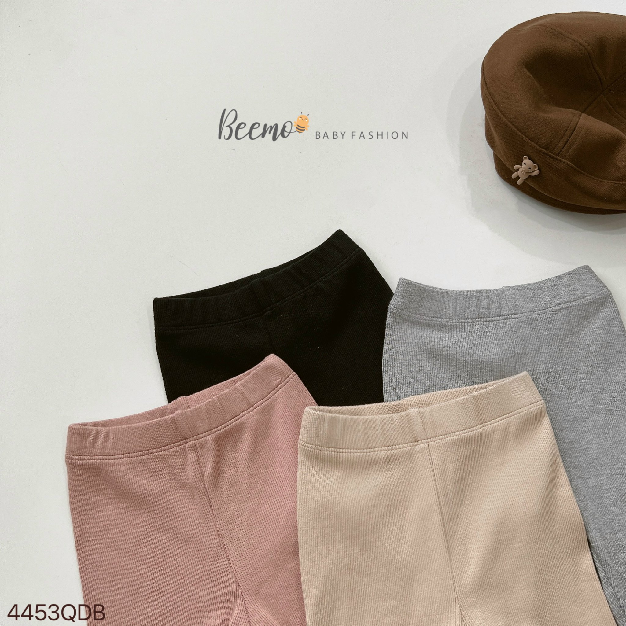 Quần legging thun tăm Beemo 4 màu size 80 - 130