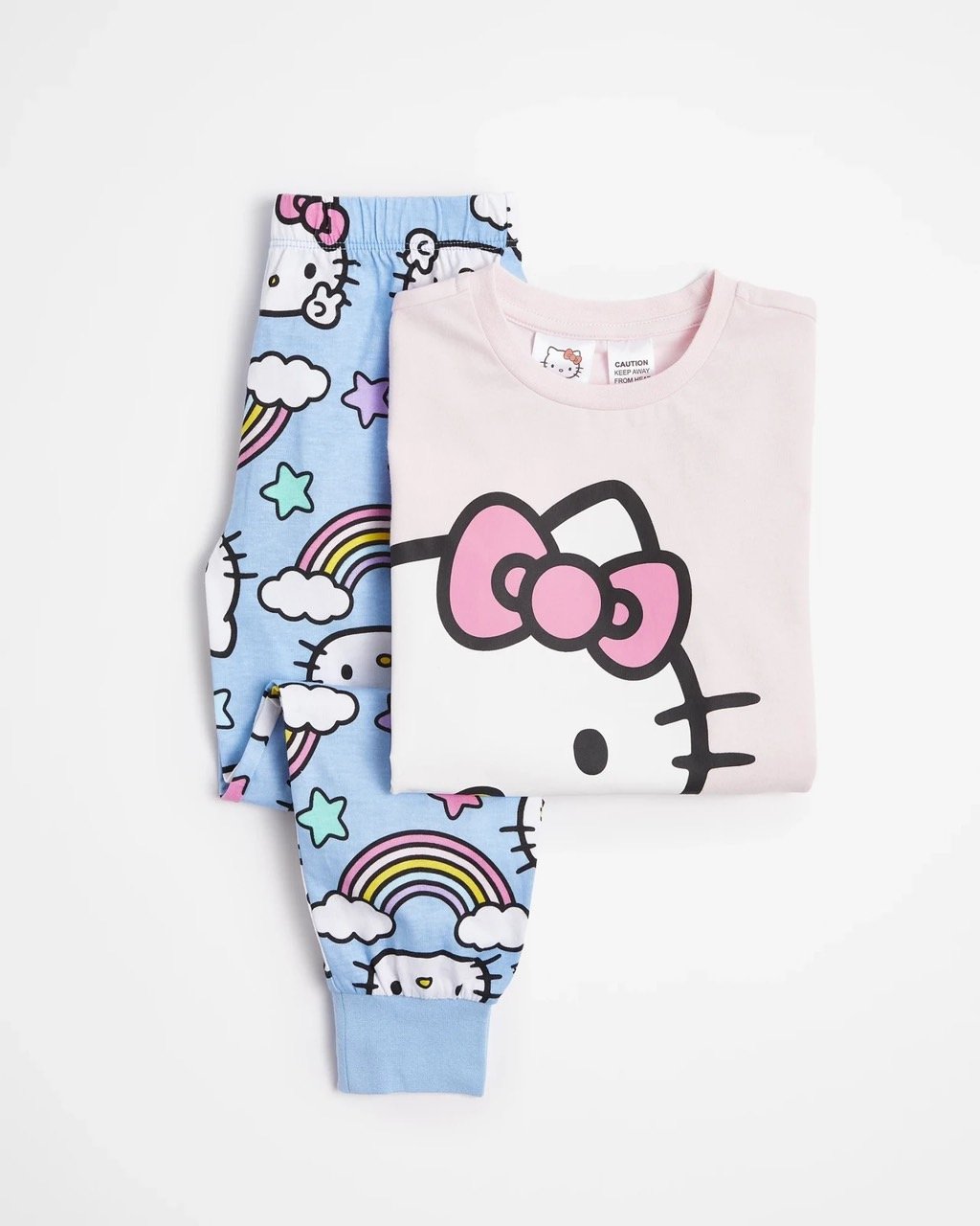 Bộ cotton Hello Kitty 2 màu cho bé gái size 1-8y